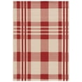 thumbnail image 1 of Safavieh Courtyard Benjamin Plaid Indoor/Outdoor Area Rug, Red/Bone, 5'3" x 7'7", 1 of 18
