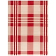 thumbnail image 1 of Safavieh Courtyard Benjamin Plaid Indoor/Outdoor Area Rug, Red/Bone, 8' x 11', 1 of 18