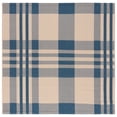 thumbnail image 1 of Safavieh Courtyard Benjamin Plaid Indoor/Outdoor Area Rug, Beige/Blue, 4' x 4' Square, 1 of 15