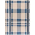 thumbnail image 1 of Safavieh Courtyard Benjamin Plaid Indoor/Outdoor Area Rug, Beige/Blue, 8' x 11', 1 of 15