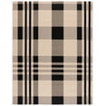 thumbnail image 1 of SAFAVIEH Courtyard Benjamin Plaid Indoor/Outdoor Area Rug, Black/Bone, 9' x 12', 1 of 16