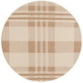 thumbnail image 1 of Safavieh Courtyard Benjamin Plaid Indoor/Outdoor Area Rug, Natural/Beige, 2'7" x 2'7" Round, 1 of 11