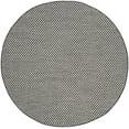 thumbnail image 1 of SAFAVIEH Courtyard Blair Checkered Indoor/Outdoor Area Rug, Black/Light Grey, 7'10" x 7'10" Round, 1 of 5