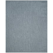 SAFAVIEH Courtyard Blair Checkered Indoor/Outdoor Area Rug, Blue/Light Grey, 10' x 14'