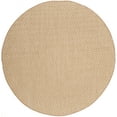 thumbnail image 1 of SAFAVIEH Courtyard Blair Checkered Indoor/Outdoor Area Rug, Natural/Cream, 7'10" x 7'10" Round, 1 of 8