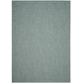thumbnail image 1 of SAFAVIEH Courtyard Blair Checkered Indoor/Outdoor Area Rug, Turquoise/Light Grey, 6'7" x 9'6", 1 of 3