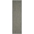 thumbnail image 1 of SAFAVIEH Courtyard Blair Checkered Indoor/Outdoor Runner Rug, Black/Light Grey, 2'3" x 14', 1 of 5