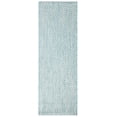 thumbnail image 1 of SAFAVIEH Courtyard Blair Checkered Indoor/Outdoor Runner Rug, Light Blue/Light Grey, 2'3" x 5', 1 of 10