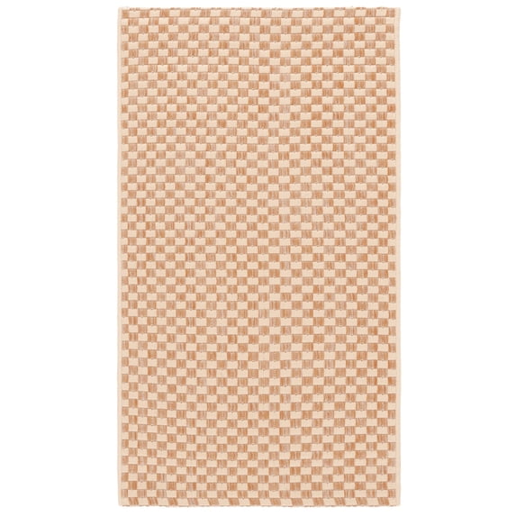 SAFAVIEH Courtyard Blair Geometric Indoor/Outdoor Area Rug, 2' x 3'7", Natural/Cream