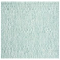 thumbnail image 1 of SAFAVIEH Courtyard Blair Geometric Indoor/Outdoor Area Rug, 4' x 4' Square, Light Blue/Light Grey, 1 of 5