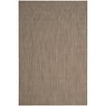 thumbnail image 1 of SAFAVIEH Courtyard Blazhe Chevron Indoor/Outdoor Area Rug, Brown/Beige, 4' x 5'7", 1 of 11
