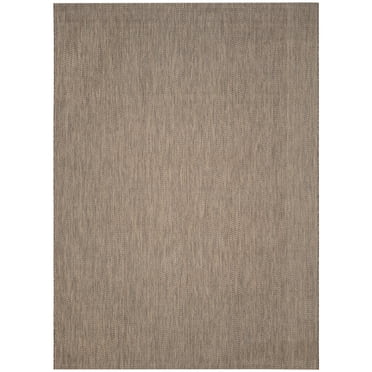 SAFAVIEH Courtyard Blazhe Chevron Indoor/Outdoor Area Rug, Brown/Beige, 8' x 10'