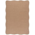 thumbnail image 1 of SAFAVIEH Courtyard Blazhe Chevron Indoor/Outdoor Area Rug, Natural/Cream, 6'7" x 9'6" Scalloped, 1 of 15