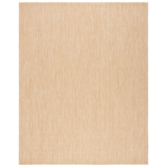 SAFAVIEH Courtyard Blazhe Chevron Indoor/Outdoor Area Rug, Natural/Cream, 8' x 11'