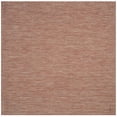 thumbnail image 1 of SAFAVIEH Courtyard Blazhe Chevron Indoor/Outdoor Area Rug, Red/Beige, 4' x 4' Square, 1 of 7