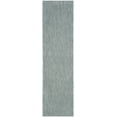 thumbnail image 1 of SAFAVIEH Courtyard Blazhe Chevron Indoor/Outdoor Runner Rug, Aqua/Grey, 2'3" x 6'7", 1 of 10