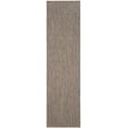 thumbnail image 1 of SAFAVIEH Courtyard Blazhe Chevron Indoor/Outdoor Runner Rug, Brown/Beige, 2'3" x 10', 1 of 11