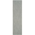 thumbnail image 1 of SAFAVIEH Courtyard Blazhe Chevron Indoor/Outdoor Runner Rug, Grey/Navy, 2'3" x 5', 1 of 10