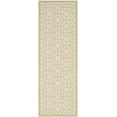 thumbnail image 1 of Safavieh Courtyard Brian Geometric Indoor/Outdoor Runner Rug, Beige/Sweet Pea, 2'3" x 6'7", 1 of 9