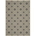 thumbnail image 1 of Safavieh Courtyard Brooklyn Geometric Indoor/Outdoor Area Rug, Anthracite/Beige, 5'3" x 7'7", 1 of 7