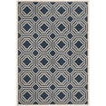 thumbnail image 1 of Safavieh Courtyard Brooklyn Geometric Indoor/Outdoor Area Rug, Navy/Beige, 6'7" x 9'6", 1 of 10