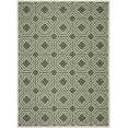 thumbnail image 1 of Safavieh Courtyard Brooklyn Geometric Indoor/Outdoor Area Rug, Dark Green/Beige, 8' x 11', 1 of 11