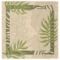 thumbnail image 1 of Safavieh Courtyard Cailyn Floral Indoor/Outdoor Area Rug, Cream/Green, 5'3" x 5'3" Square, 1 of 14
