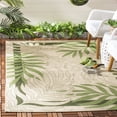 thumbnail image 1 of Safavieh Courtyard Cailyn Floral Indoor/Outdoor Area Rug, Cream/Green, 5'3" x 7'7", 1 of 13