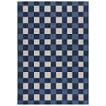thumbnail image 1 of SAFAVIEH Courtyard Caitriona Checkered Indoor/Outdoor Area Rug, Navy/Beige, 4' x 5'7", 1 of 14