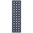 thumbnail image 1 of SAFAVIEH Courtyard Caitriona Checkered Indoor/Outdoor Runner Rug, Navy/Beige, 2'3" x 8', 1 of 11