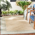thumbnail image 1 of Safavieh Courtyard Cameron Geometric Indoor/Outdoor Area Rug, Cream/Aqua, 5'3" x 7'7", 1 of 9