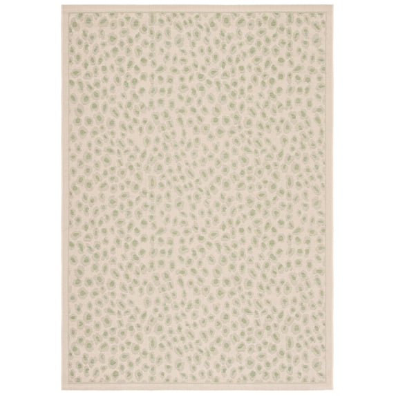 Safavieh Courtyard Camille Spotted Indoor/Outdoor Area Rug, Beige/Green, 4' x 5'7"