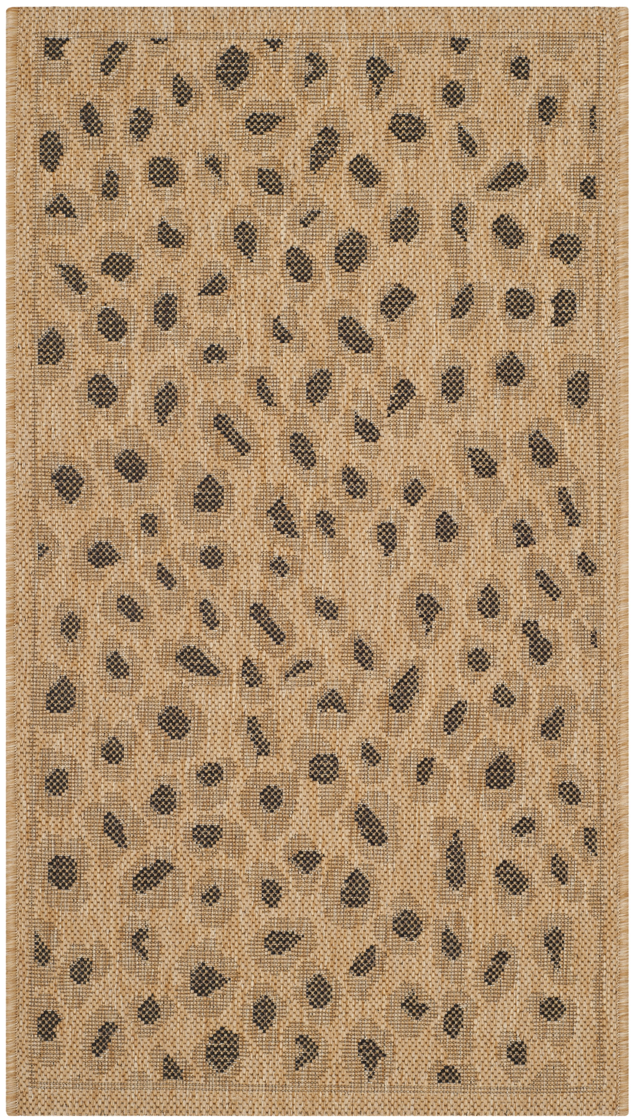 Spotted Outdoor Rug Safavieh Courtyard Camille Spotted Indoor/Outdoor Area Rug, Natural ...