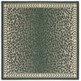 thumbnail image 1 of Safavieh Courtyard Candace Spotted Indoor/Outdoor Area Rug, Dark Green/Ivory, 6'7" x 6'7" Square, 1 of 11