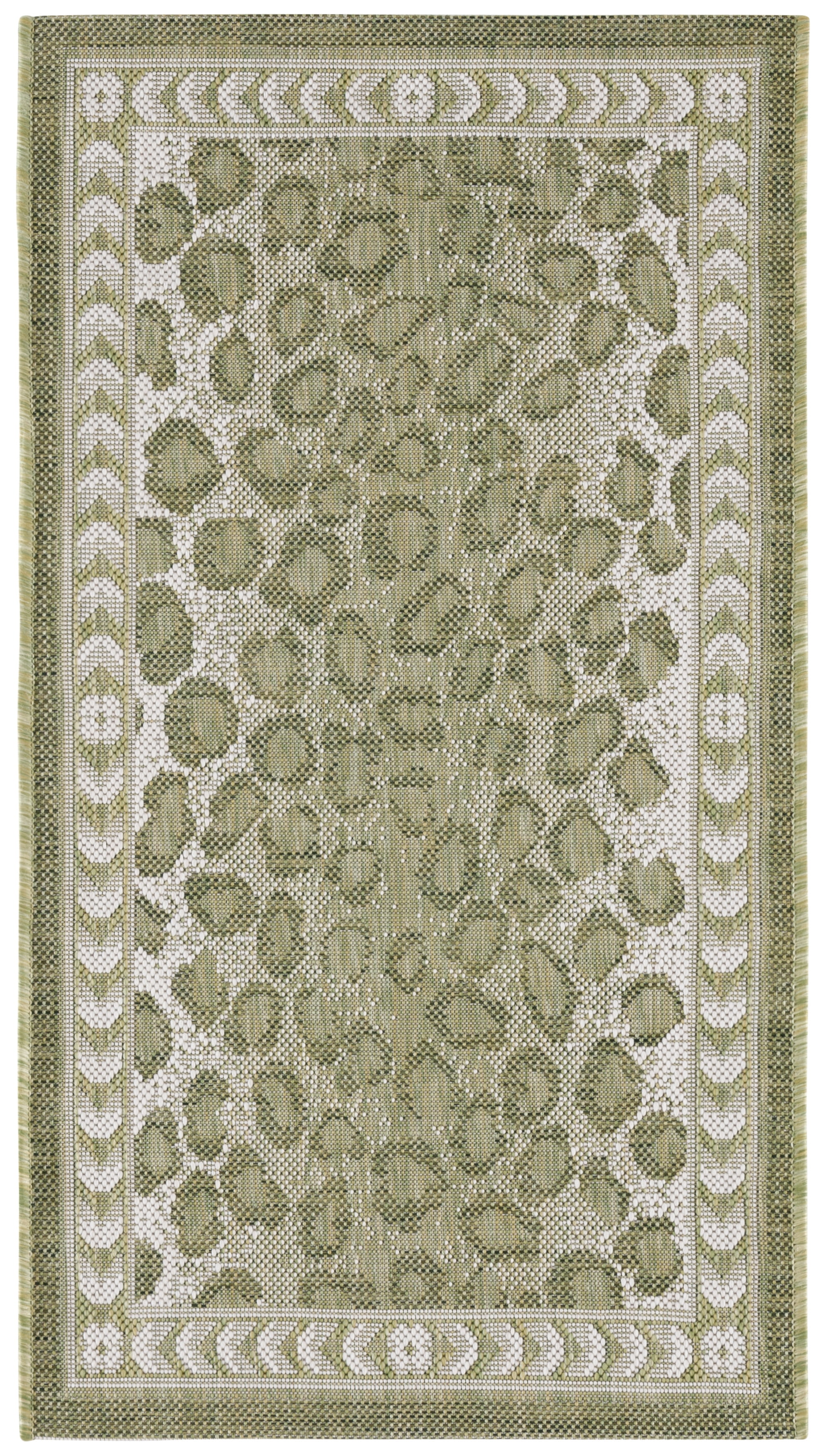Spotted Outdoor Rug Safavieh Courtyard Candace Spotted Indoor/Outdoor Area Rug, Light Green ...