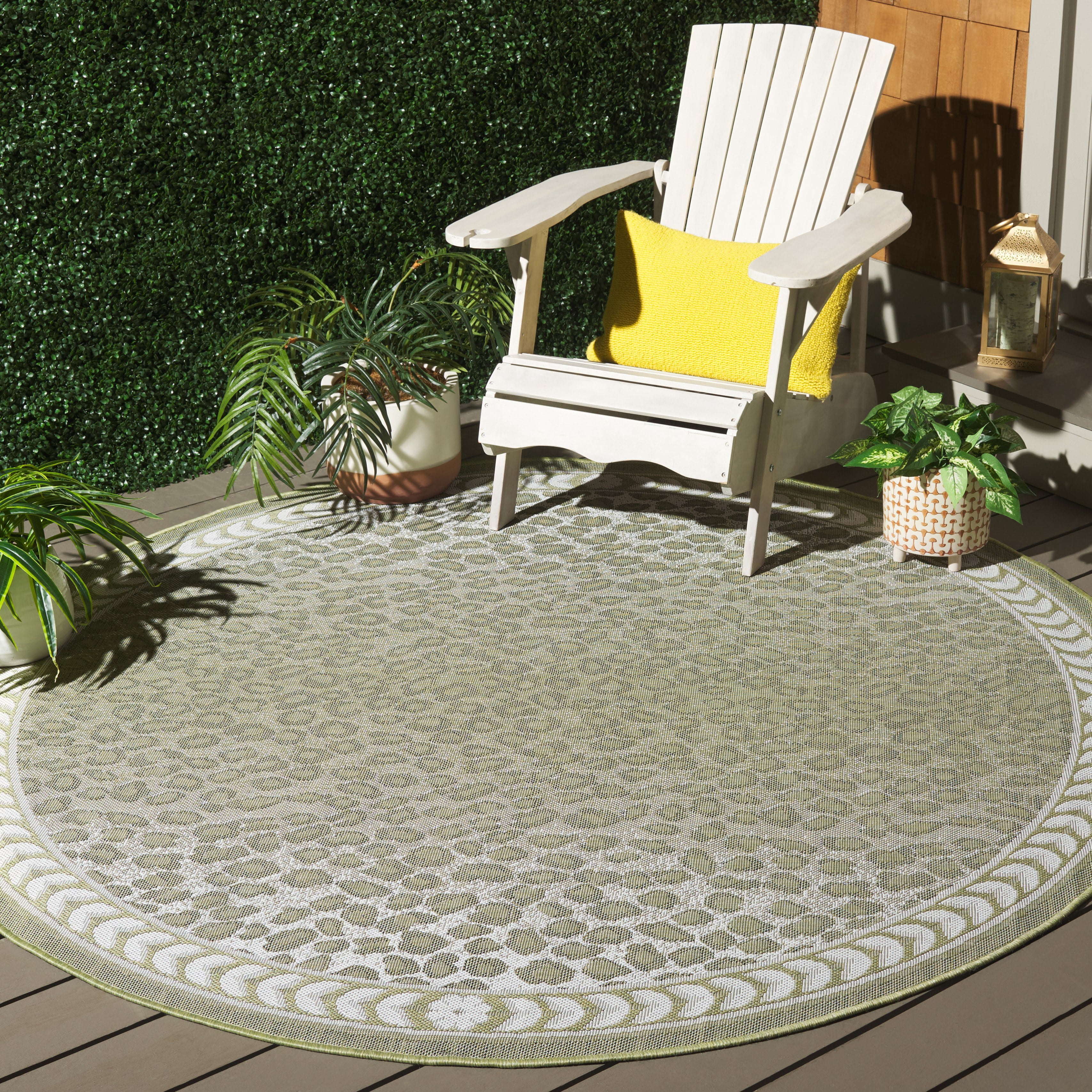 Spotted Outdoor Rug Safavieh Courtyard Candace Spotted Indoor/Outdoor Area Rug, Light Green ...