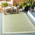 thumbnail image 1 of Safavieh Courtyard Candace Spotted Indoor/Outdoor Area Rug, Light Green/Ivory, 6'7" x 9'6", 1 of 14