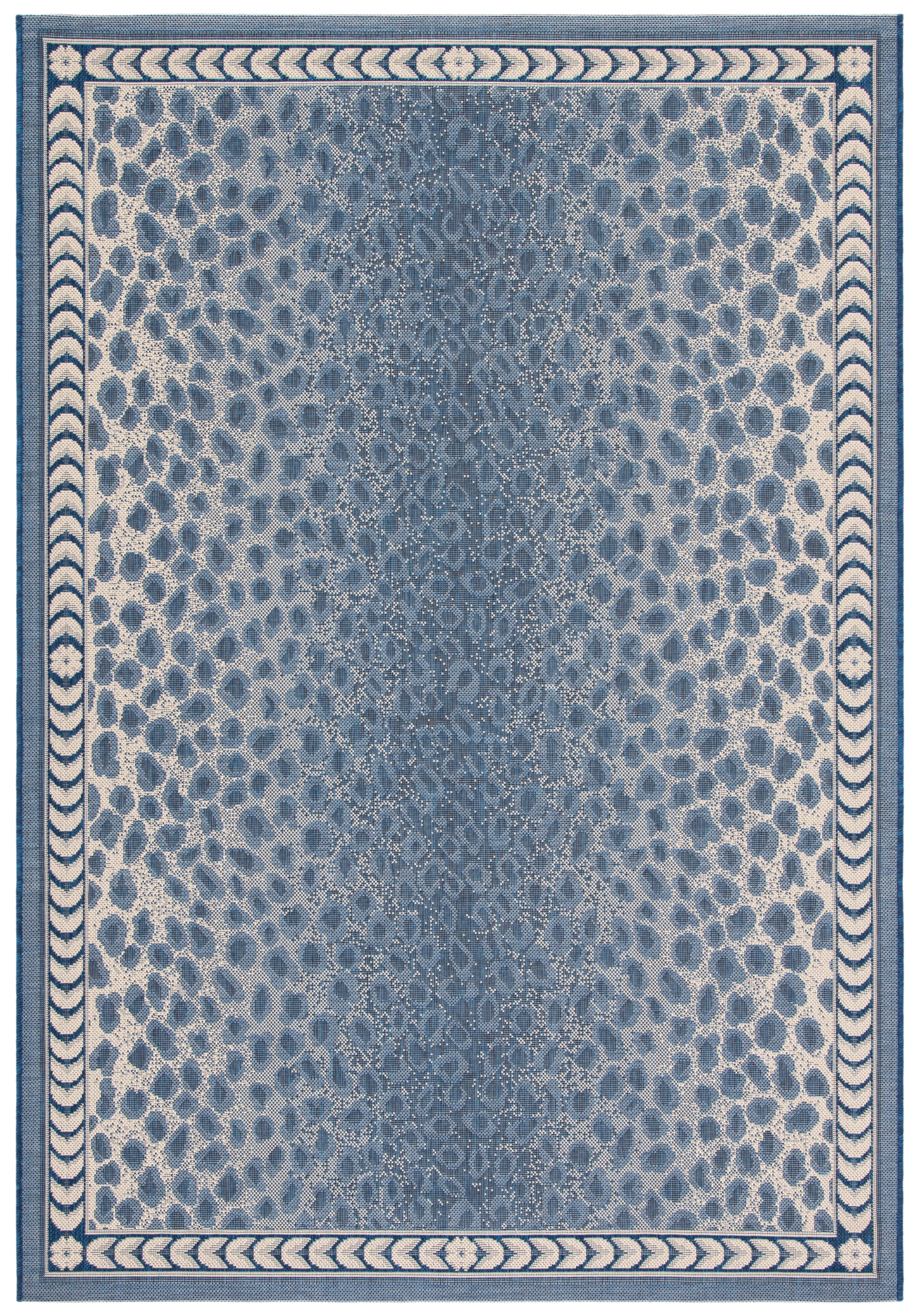 Spotted Outdoor Rug Safavieh Courtyard Candace Spotted Indoor/Outdoor Area Rug, Navy/Beige ...