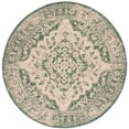 thumbnail image 1 of Safavieh Courtyard Carleton Medallion Indoor/Outdoor Area Rug, Beige/Dark Green, 6'7" x 6'7" Round, 1 of 10
