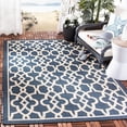 thumbnail image 1 of Safavieh Courtyard Carlos Oriental Indoor/Outdoor Area Rug, Navy/Beige, 2'7" x 5', 1 of 9