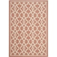 thumbnail image 1 of Safavieh Courtyard Carlos Oriental Indoor/Outdoor Area Rug, Terracotta/Beige, 5'3" x 7'7", 1 of 10