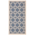 thumbnail image 1 of SAFAVIEH Courtyard Carol Geometric Indoor/Outdoor Area Rug, 2'7" x 5', Blue/Beige, 1 of 9
