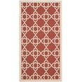 thumbnail image 1 of SAFAVIEH Courtyard Carol Geometric Indoor/Outdoor Area Rug, 2'7" x 5', Red/Beige, 1 of 12