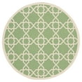 thumbnail image 1 of SAFAVIEH Courtyard Carol Geometric Indoor/Outdoor Area Rug, 5'3" x 5'3" Round, Green/Beige, 1 of 11