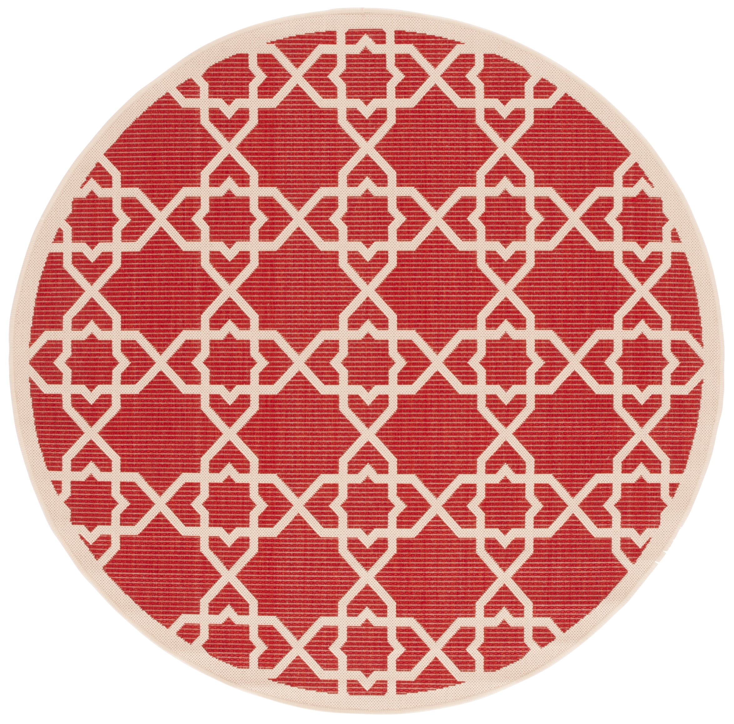 SAFAVIEH Courtyard Carol Geometric Indoor/Outdoor Area Rug, 5'3
