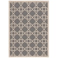thumbnail image 1 of SAFAVIEH Courtyard Carol Geometric Indoor/Outdoor Area Rug, 5'3" x 7'7", Grey/Beige, 1 of 12