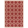 thumbnail image 1 of SAFAVIEH Courtyard Carol Geometric Indoor/Outdoor Area Rug, 5'3" x 7'7", Red/Beige, 1 of 12