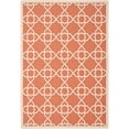 thumbnail image 1 of SAFAVIEH Courtyard Carol Geometric Indoor/Outdoor Area Rug, 5'3" x 7'7", Terracotta/Beige, 1 of 9