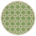 thumbnail image 1 of SAFAVIEH Courtyard Carol Geometric Indoor/Outdoor Area Rug, 6'7" x 6'7" Round, Green/Beige, 1 of 11