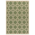 thumbnail image 1 of SAFAVIEH Courtyard Carol Geometric Indoor/Outdoor Area Rug, 6'7" x 9'6", Green/Beige, 1 of 9
